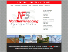 Tablet Screenshot of northernfencing.com.au